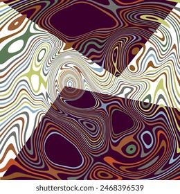 ABSTRACT ILLUSTRATION MARBLED TEXTURE LIQUIFY PSYCHEDELIC PASTEL SOFT COLORFUL DESIGN. OPTICAL ILLUSION BACKGROUND VECTOR DESIGN