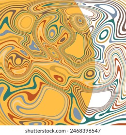 ABSTRACT ILLUSTRATION MARBLED TEXTURE LIQUIFY PSYCHEDELIC PASTEL SOFT COLORFUL DESIGN. OPTICAL ILLUSION BACKGROUND VECTOR DESIGN