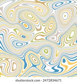 ABSTRACT ILLUSTRATION MARBLED TEXTURE LIQUIFY PSYCHEDELIC PASTEL SOFT COLORFUL DESIGN. OPTICAL ILLUSION BACKGROUND VECTOR DESIGN