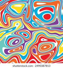 ILUSTRACIÓN Abstractas TEXTURA DE MÁRMOL LICUAR PSICODÉLICO PASTEL DISEÑO COLORIDO. DISEÑO DE VECTOR DE FONDO DE ILUSIÓN ÓPTICA