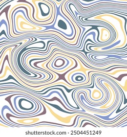 ABSTRACT ILLUSTRATION MARBLED TEXTURE LIQUIFY PSYCHEDELIC PASTEL SOFT COLORFUL DESIGN. OPTICAL ILLUSION BACKGROUND VECTOR DESIGN