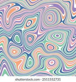 ILUSTRACIÓN Abstractas TEXTURA DE MÁRMOL LIQUIFY PASTEL PSICODÉLICO DISEÑO COLORIDO SUAVE. DISEÑO DE VECTOR DE FONDO DE ILUSIÓN ÓPTICA