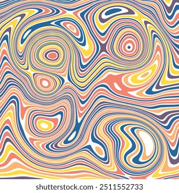 ABSTRAKTE ILLUSTRATION MARBLED TEXTUR LIQUIFY PSYCHEDEL PASTEL WEICHE BUNTE DESIGN. OPTISCHE ILLUSION HINTERGRUND VEKTORENTWURF
