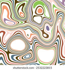 ILUSTRACIÓN Abstractas TEXTURA DE MÁRMOL LIQUIFY PASTEL PSICODÉLICO DISEÑO COLORIDO SUAVE. DISEÑO DE VECTOR DE FONDO DE ILUSIÓN ÓPTICA