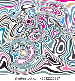 ILUSTRAÇÃO ABSTRATA TEXTURA EM MARMOREADO LIQUIFIQUE PSICODÉLICO PASTEL DESIGN COLORIDO SUAVE. ILUSÃO ÓPTICA FUNDO VETOR DESIGN