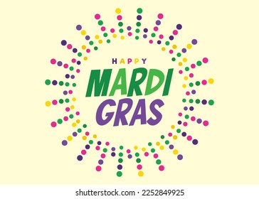 Eine abstrakte Illustration für Mardi Gras-Feier
