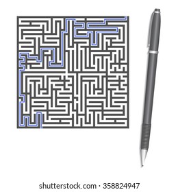 Abstract illustration - maze