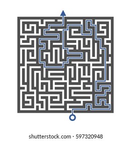 Abstract illustration - maze