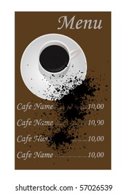 Abstract illustration of a menu