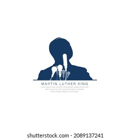 abstract illustration of Mlk day.vector