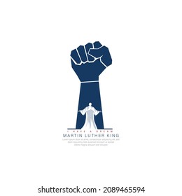 abstract illustration of Mlk day.vector EPS 10