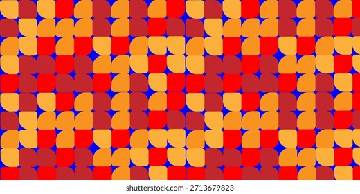 Abstract illustration of multicolor square and circular shapes background. background with abstract texture and abstract shapes concept