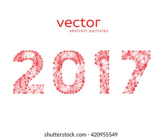 Abstract illustration of number 2017