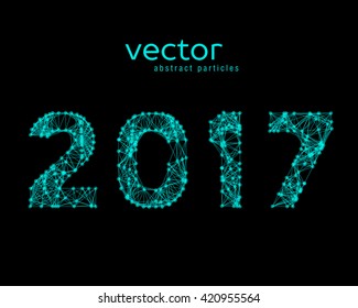 Abstract illustration of number 2017