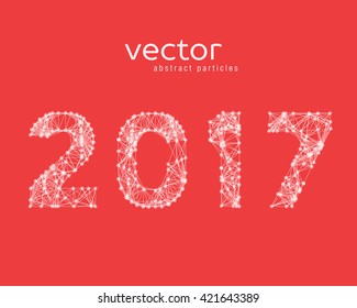 Abstract illustration of number 2017
