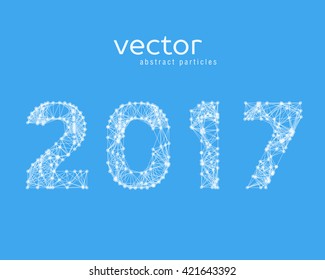 Abstract illustration of number 2017
