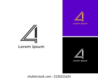ABSTRACT ILLUSTRATION NUMBER 41 LOGO DESIGN INSPIRATION VECTOR FOR YOUR BUSINESS