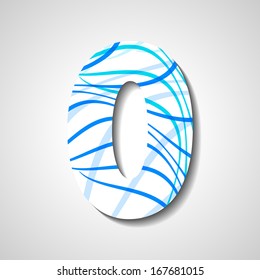abstract  illustration, number collection - 0