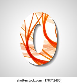 abstract  illustration, number collection - 0