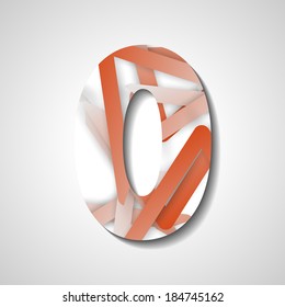 abstract  illustration, number collection - 0