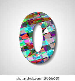 abstract  illustration, number collection - 0