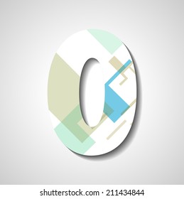 abstract  illustration, number collection - 0