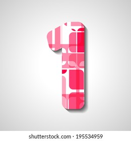 abstract  illustration, number collection - 1