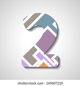 abstract  illustration, number collection - 2