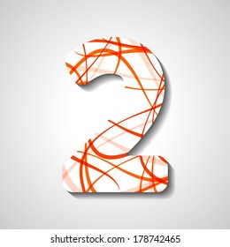 abstract  illustration, number collection - 2