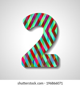 abstract  illustration, number collection - 2
