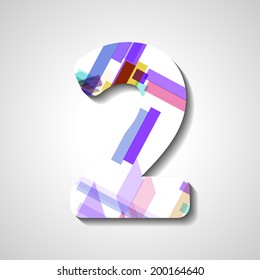 abstract  illustration, number collection - 2