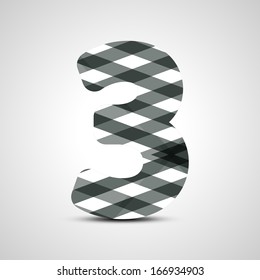 abstract  illustration, number collection - 3