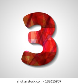 abstract  illustration, number collection - 3