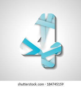 abstract  illustration, number collection - 4