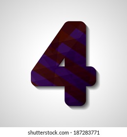 abstract  illustration, number collection - 4