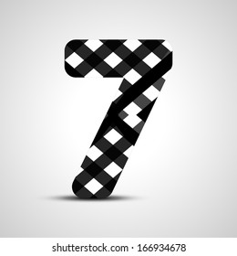 abstract  illustration, number collection - 7