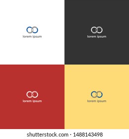 ABSTRACT ILLUSTRATION O GEAR. INFINITY GEAR LOGO FOR YOUR BUSINESS