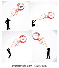 Abstract illustration on different topics.