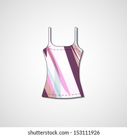 Abstract illustration on singlet, template editable.