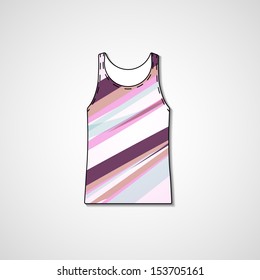 Abstract illustration on singlet, template editable.