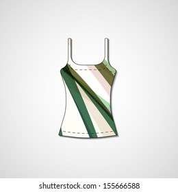 Abstract illustration on singlet, template editable.
