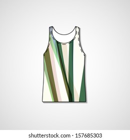 Abstract illustration on singlet, template editable.