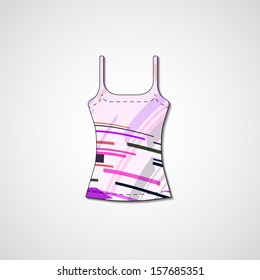Abstract illustration on singlet, template editable.