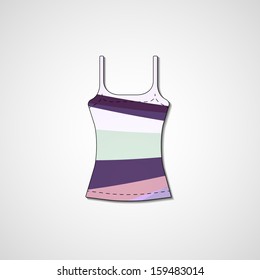 Abstract illustration on singlet, template editable.