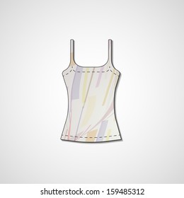 Abstract illustration on singlet, template editable.