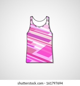 Abstract illustration on singlet, template editable.