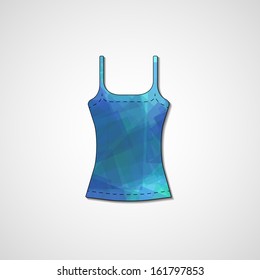 Abstract illustration on singlet, template editable.