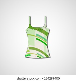 Abstract illustration on singlet, template editable.