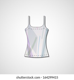 Abstract illustration on singlet, template editable.