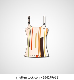 Abstract illustration on singlet, template editable.